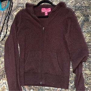 VINTAGE 100% cashmere juicy couture brown sweatshirt